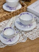 ست چایخوری گل برجسته ترک