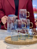 پارچ و لیوان پیرکس آبی